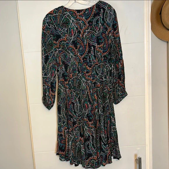 AnthropologiesMaeve Colorful Paisley Long Sleeve Dress - Picture 4 of 7